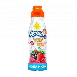 Вода и сок для детей ягоды сад 300 мл бутылка "Агуша"