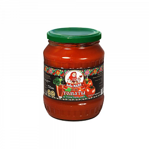 Консервы томаты "Баба Маня" в томатном соке ГОСТ ст/б 680 г (720 мл) 
