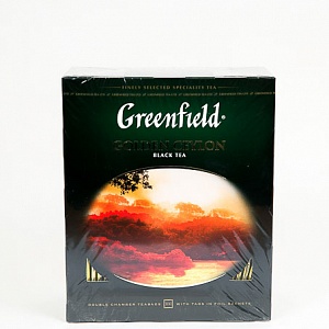 Чай черный пакетированный 100 пакетов "GREENFIELD" 