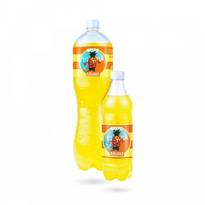 Напиток газированный безалкогольный "Ирбис" аромат ананаса ПЭТ 1,5 л 